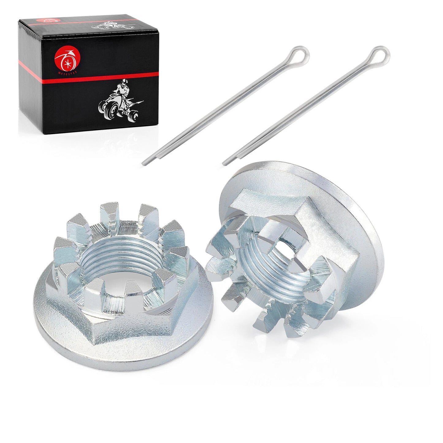 Rear Wheel Castle Nut & Pin for Honda TRX300/TRX350/TRX420/TRX500 2x4