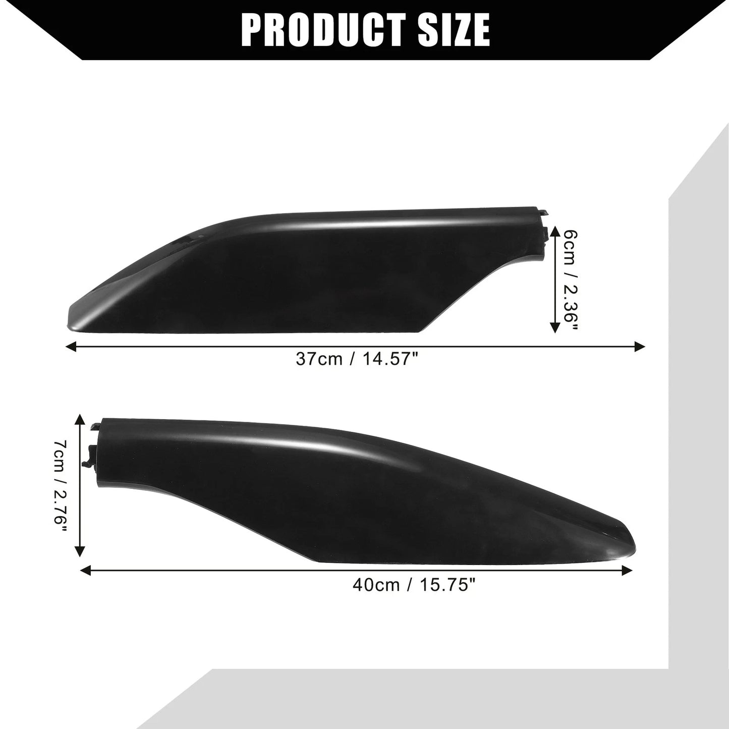 Roof Rack End Cap Covers for Toyota Land Cruiser (2004-2009)