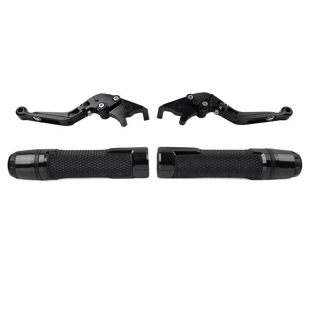 Black Brake Clutch Lever Handlebar Grip Set for Yamaha XMAX 125 250 300 400