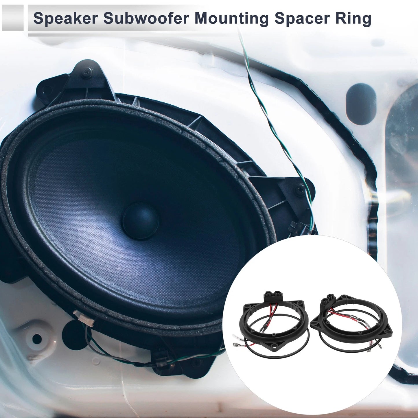 Speaker Spacer Ring Adaptor for BMW 3.5" Midrange Speakers - 2 x Set