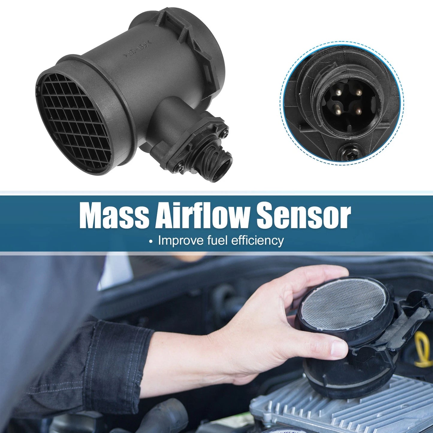Mass Air Flow Sensor for BMW 540i 4.0L (1997-2003)