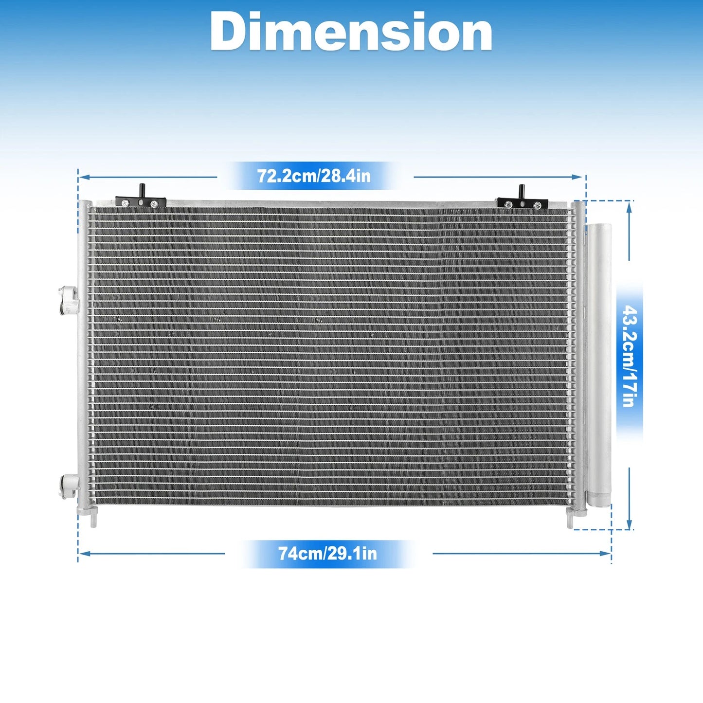 A/C Condenser with Receiver Drier for Toyota RAV4 (2013-2018)