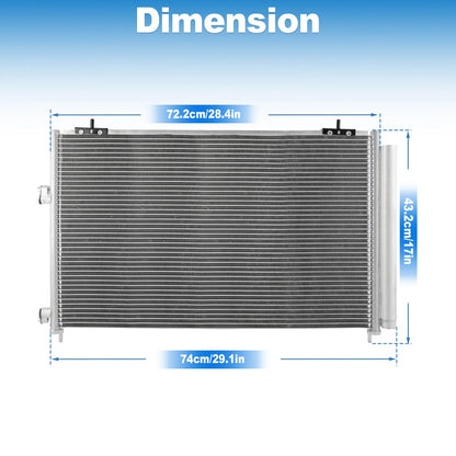 A/C Condenser with Receiver Drier for Toyota RAV4 (2013-2018)