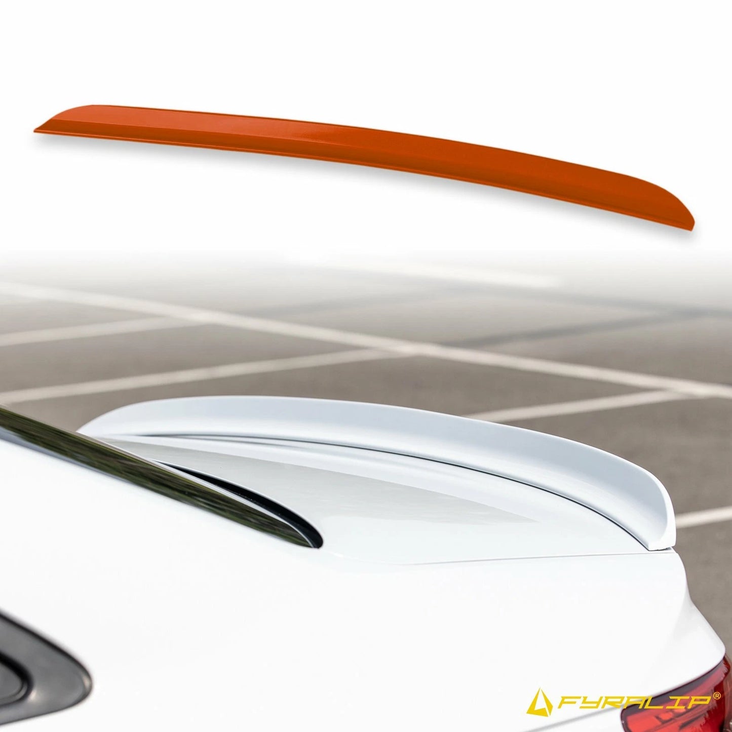 Boot Lip Spoiler for Mercedes W203 Sedan Red (2000-2006)