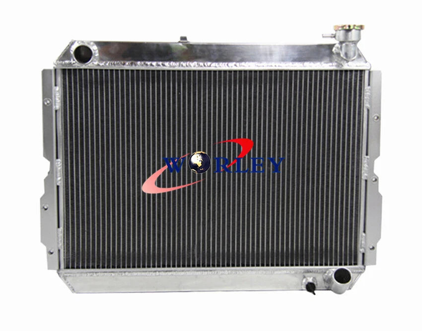 Aluminum Radiator + Fans for Toyota Landcruiser 60 Series FJ60 FJ61 FJ62 (1980-1990)