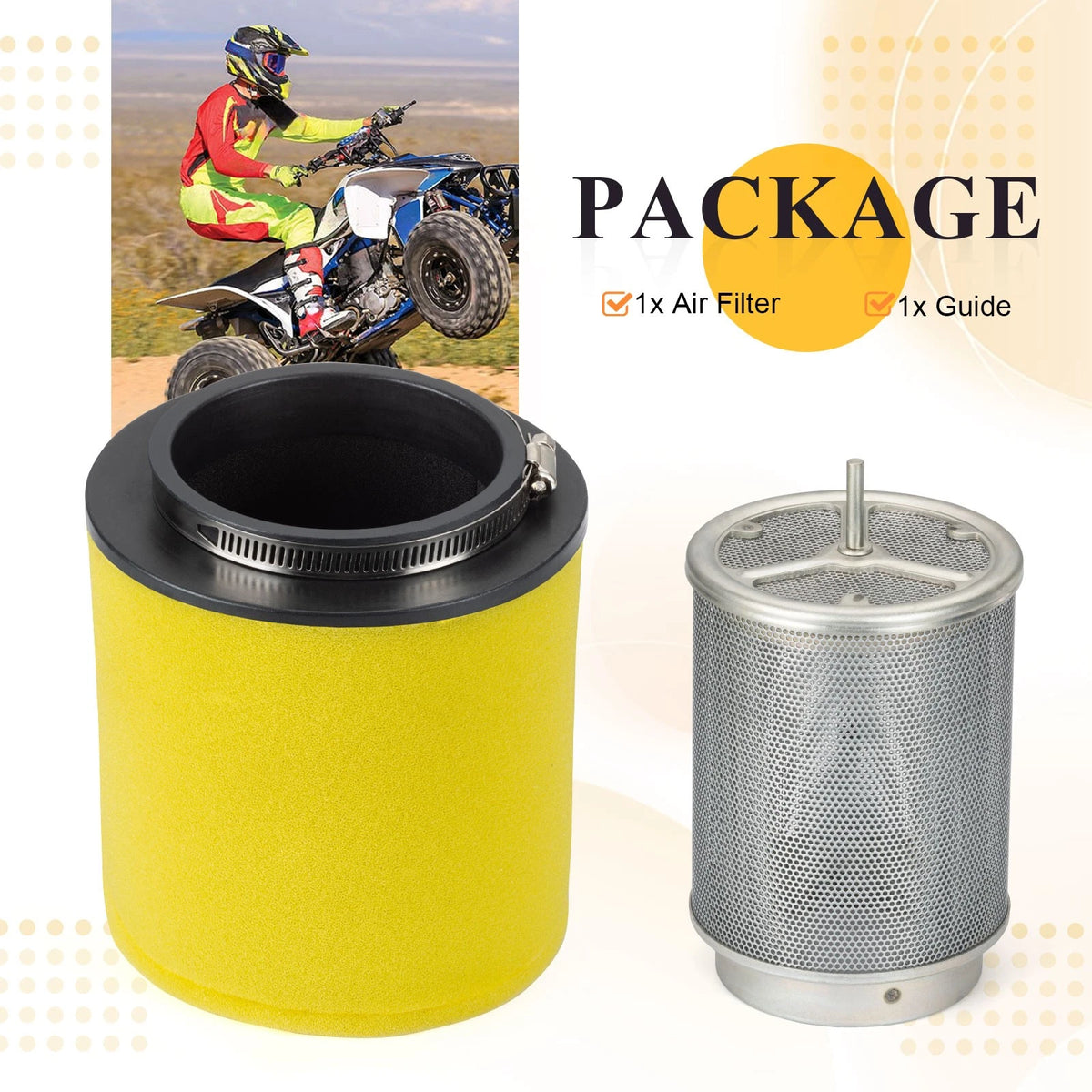 Air Filter & Guide Cleaner Body for Honda TRX450R (2004–2005)
