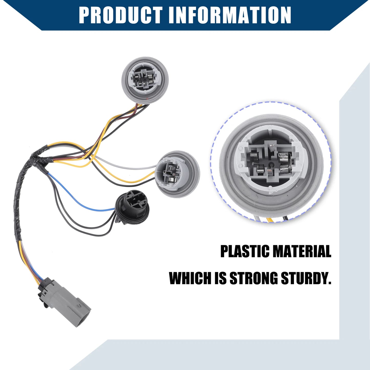 Tail Light Socket Wire for Ford F150 Pickup 2018-2020 (2 x)