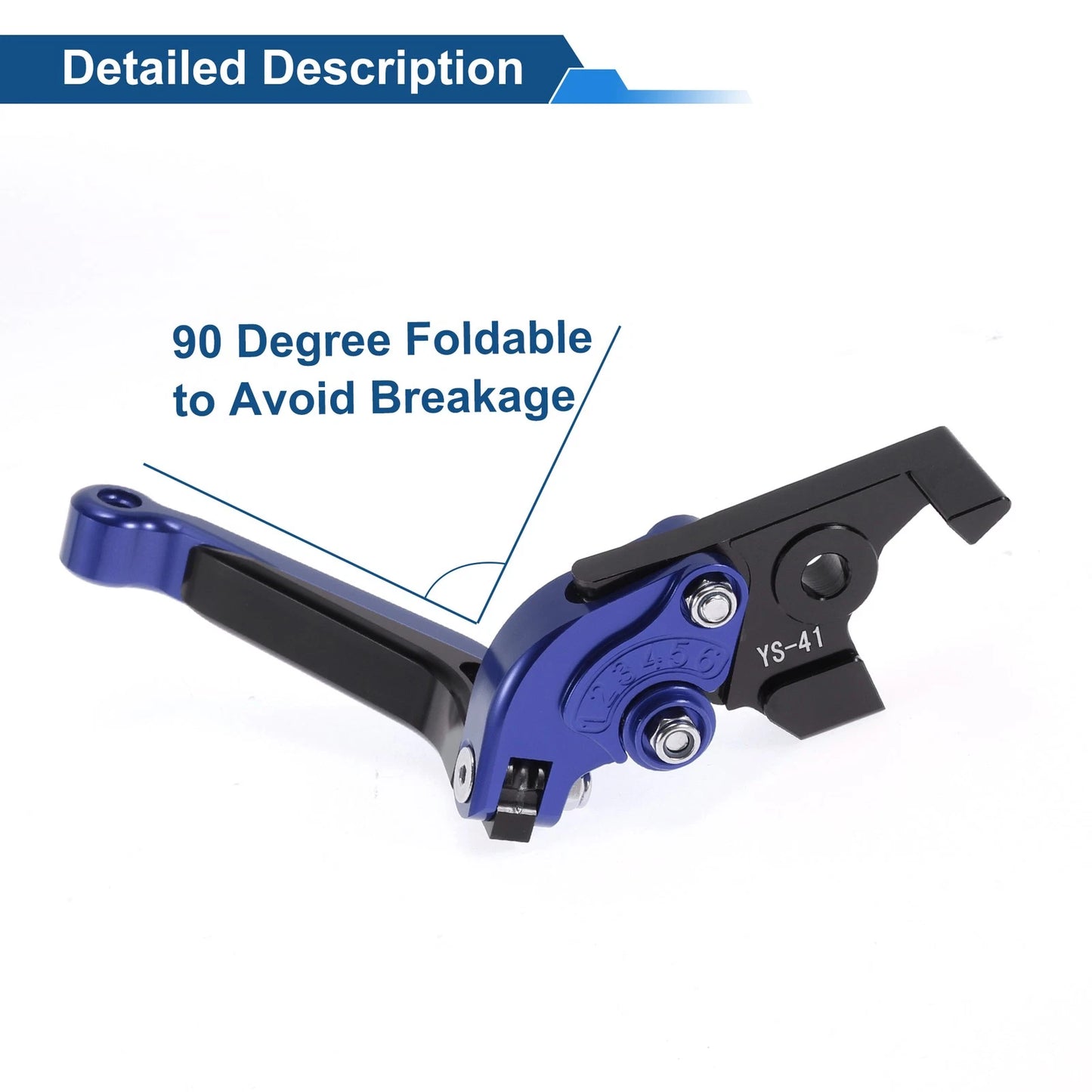 Adjustable Brake Clutch Levers for Suzuki GSXR150 (2017-2020) Blue Black