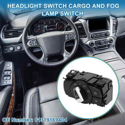 Headlight Switch for BMW 325i 335i (2008-2011) Black Plastic