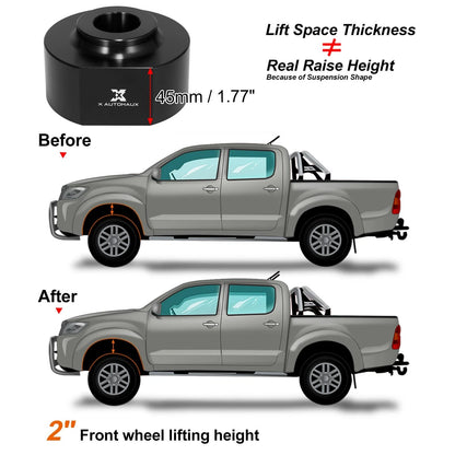 2 Inch Front Leveling Lift Kit for Ford F150, Excursion, F250, F350 (2004-2023)