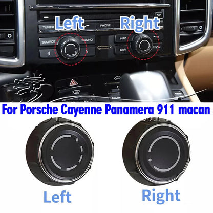 Radio Volume Control Knob Switch for Porsche Cayenne Panamera 911 Macan