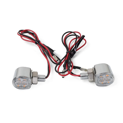 2 x Universal Mini Motorcycle Turn Signal Indicator Lights for Various Models