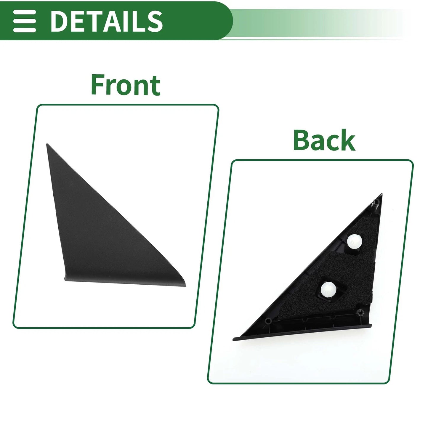 Front Right Pillar Corner Triangle Trim for Toyota Camry (2007-2011)