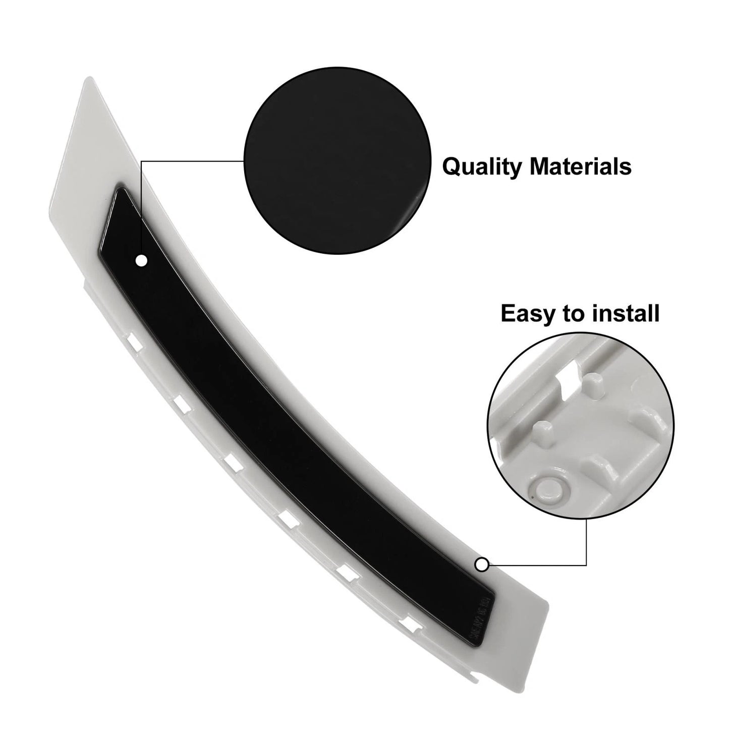 Bumper Reflector Smoky Black for BMW 5 Series