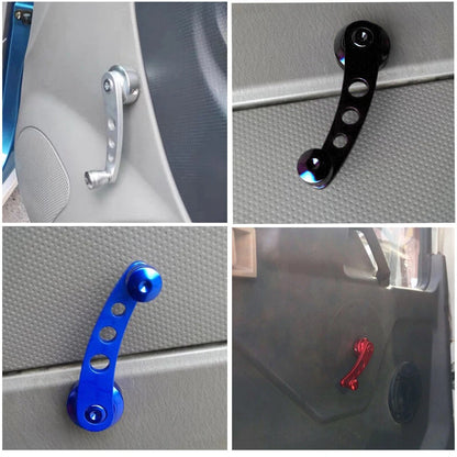 Manual Window Crank Handle Adapter for Most Cars - Blue