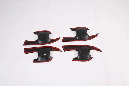 8Pcs Carbon Fiber Door Handle Bowl Cover Trim for Toyota Corolla (2019–2023)