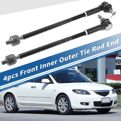 4pcs / Tie Rod End Links Front Inner Outer for Ford Escape (2001–2009)