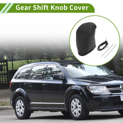 Dodge Journey Gear Shift Knob Cover 2011-2020 Pebbled Black Faux Leather