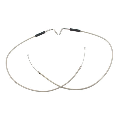 Stainless Throttle Cable for Harley Sportster XL1200, 883, Dyna, Road King (90cm)