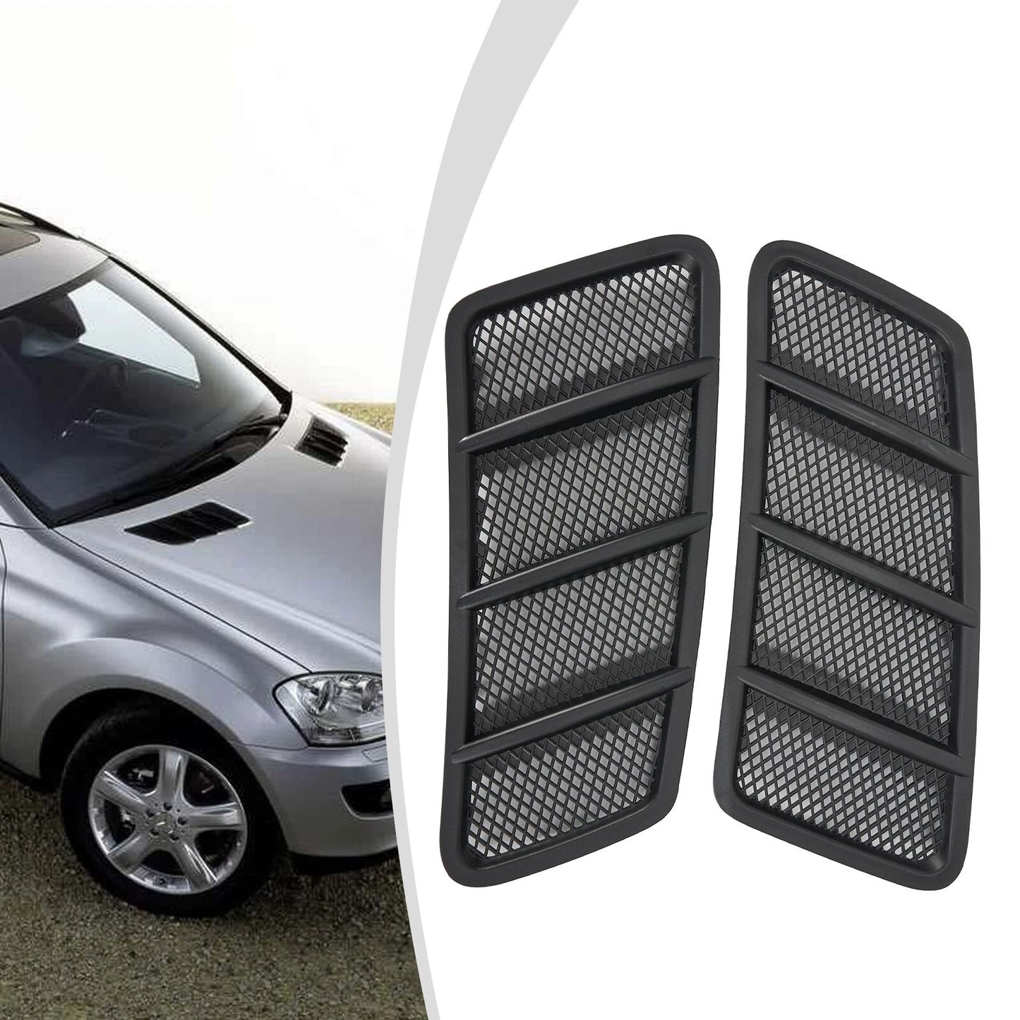 Hood Air Vent Grille Cover for Mercedes-Benz GL550 GL63 ML