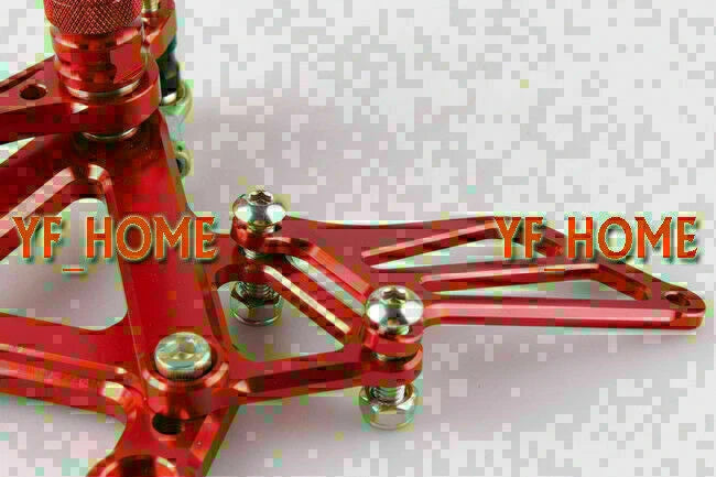Rearsets Footrest Pegs for Kawasaki Ninja ZX6R (2003-2004) - Red