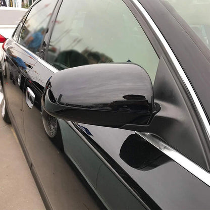 Gloss Black Rearview Side Mirror Caps Covers 2 x for Audi A3 S3 A4 S4 (2005-2008)