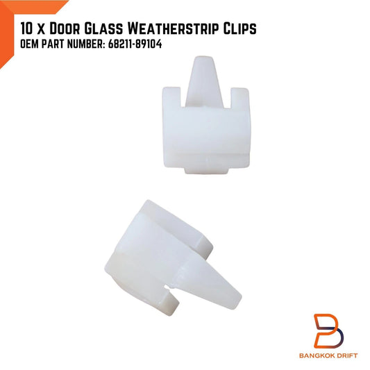 10x Door Glass Weatherstrip Clips for Toyota Hilux 4Runner (1984-1997)