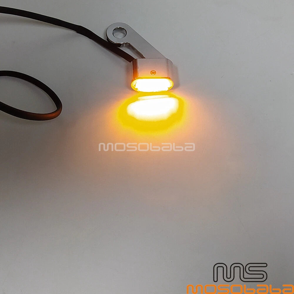 Mini LED Turn Signal Indicator Lights for Harley Dyna Street Bob Softail (2006-2023)