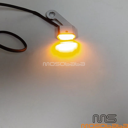 Mini LED Turn Signal Indicator Lights for Harley Dyna Street Bob Softail (2006-2023)
