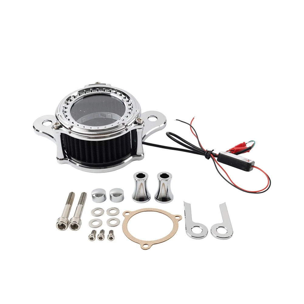 Chrome Air Filter Cleaner for Harley Touring Street Glide (2008-2016)