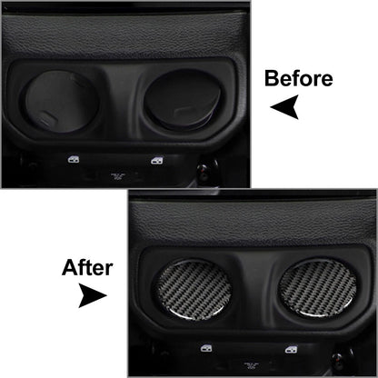 Armrest Box Rear Air Vent Trim for Jeep Wrangler, Gladiator (2018-2023)