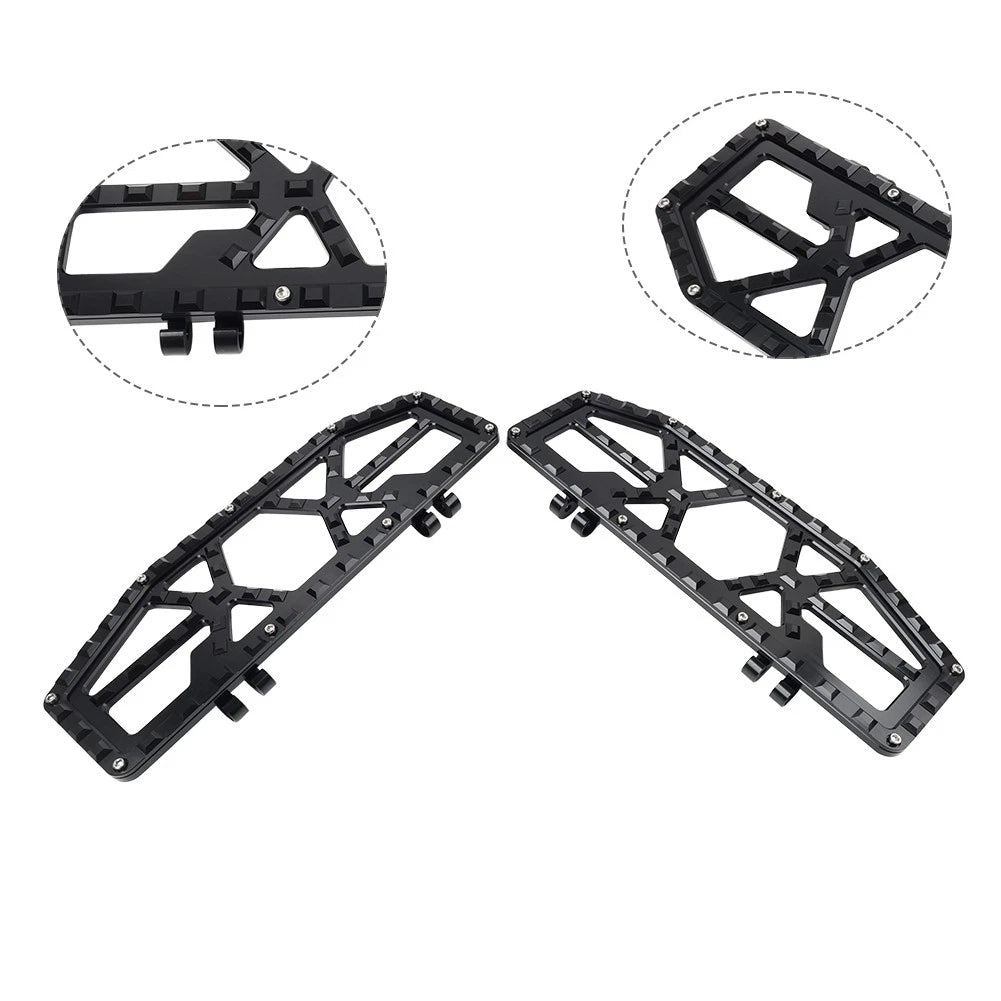 Black Rider Driver Floorboards Foot Pegs for Harley Electra Glide
