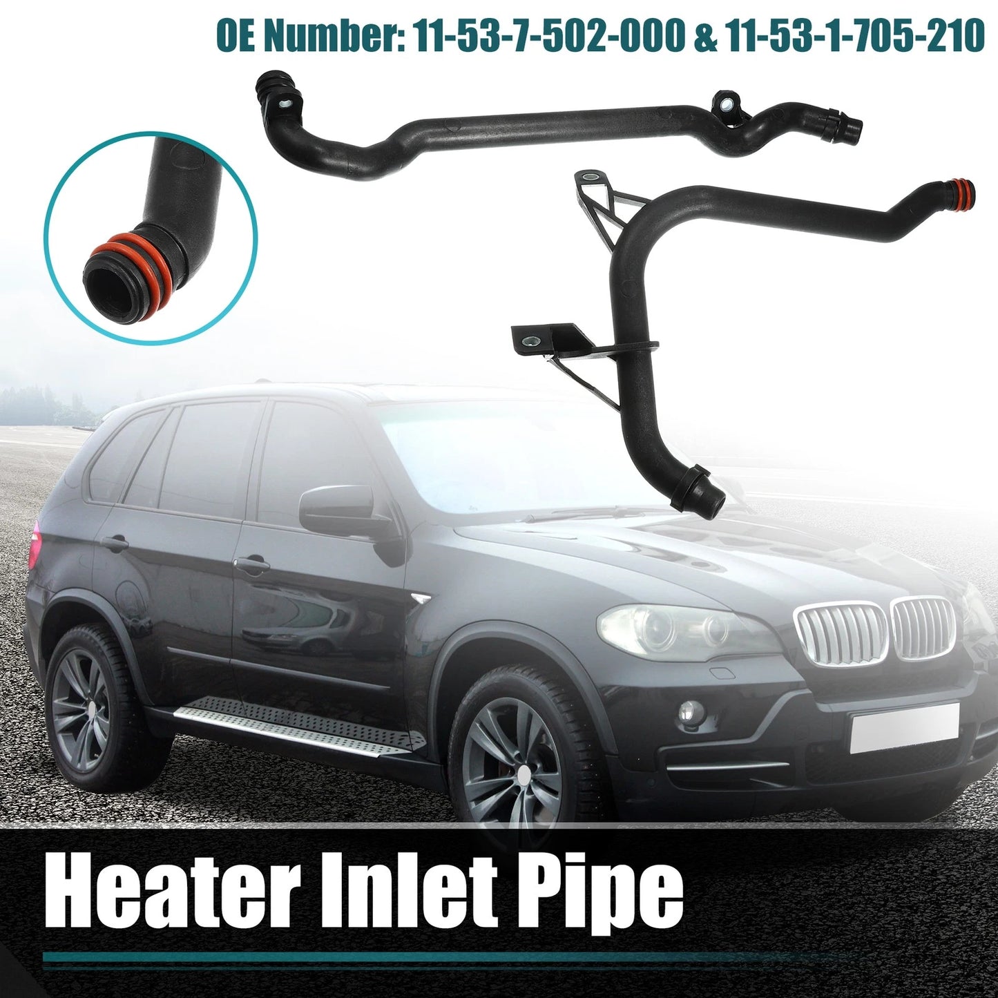 Water Engine Heater Inlet Coolant Pipe for BMW E46 E39