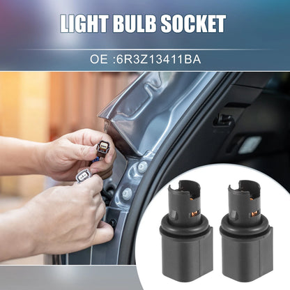 2 x Rear Brake Taillamp Light Bulb Sockets for Ford Fiesta (2009-2019)