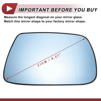 Heated Right Passenger Side Mirror Glass for Jeep Grand Cherokee