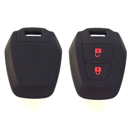 1pc Black Car FOB Key Cover Case Silicone Protector For D-MAX MUX Truck ISUZU