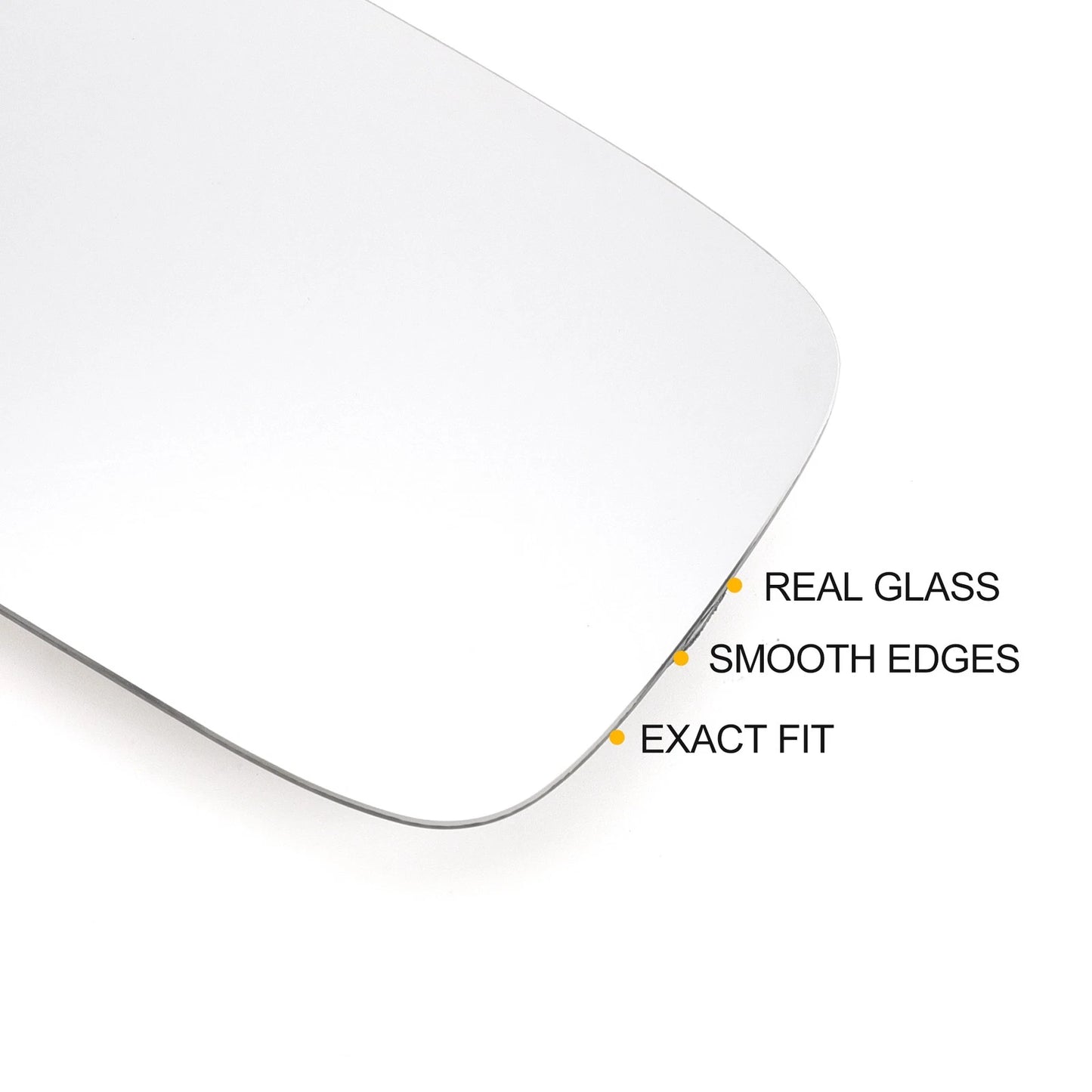Right Side Heated White Mirror Glass for Peugeot 106 (1991-2004)