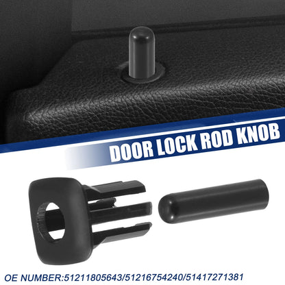Door Lock Rod Knob & Locking Button Cover for BMW 328i (2007-2013)