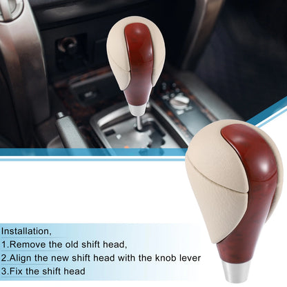 Gear Shift Knob Brown Beige for Lexus