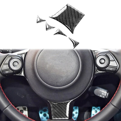 Carbon Fiber Steering Wheel Cover Trim for Toyota GR86/Subaru BRZ 2022-2024