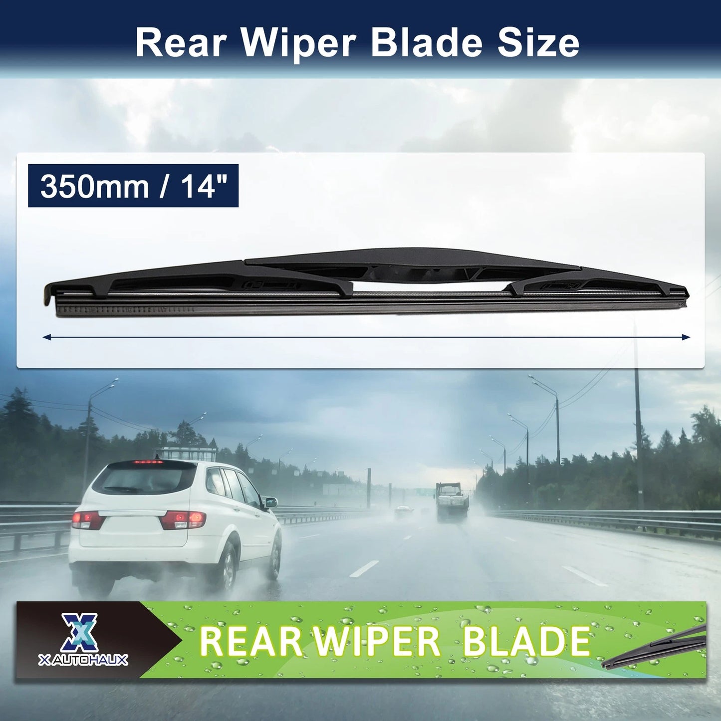 350mm 14" Rear Windscreen Wiper Blade for Honda Pilot (2003-2016)