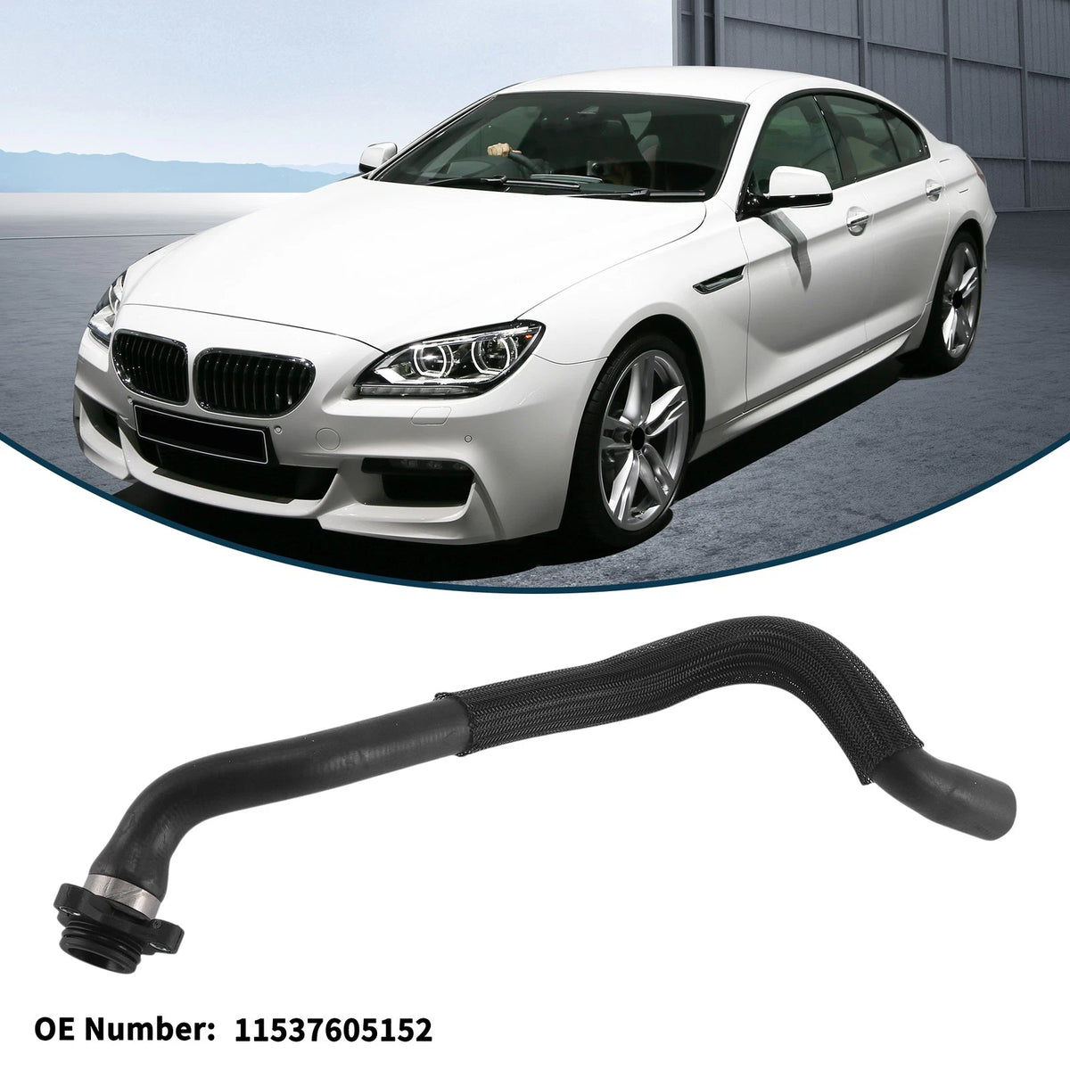 Radiator Hose for BMW 640i 3.0L (2016-2018) Rubber Coolant Pipe