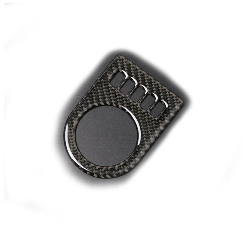 Carbon Fiber Gear Shift Knob Buttons Cover Trim fit For Jaguar XE XF F-PACE