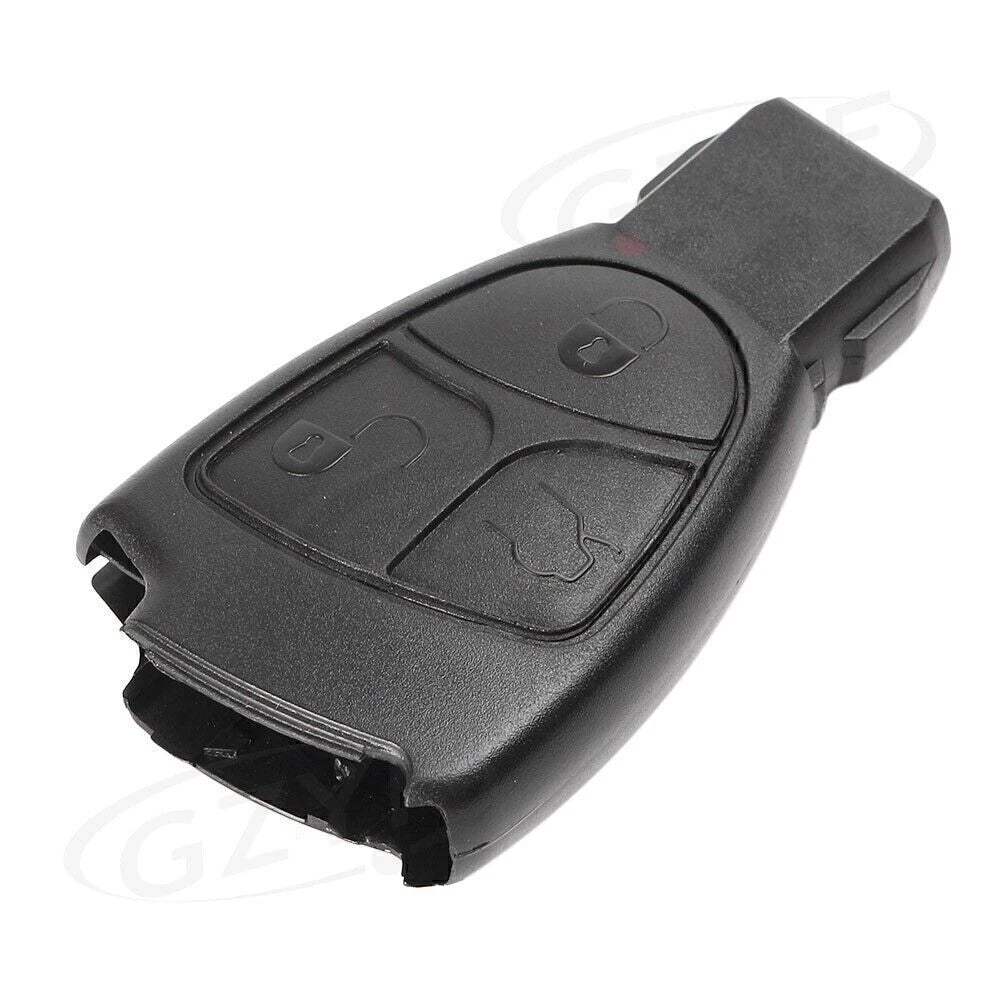3 Button Remote Key Fob Case for Mercedes Benz C E B S Class (2000-2023)