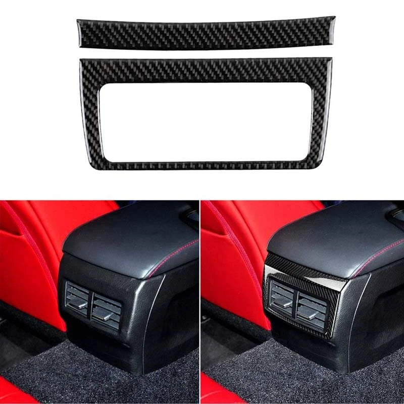Carbon Fiber Rear Air Condition Outlet Vent Cover Trim Fit For Lexus IS250 IS300
