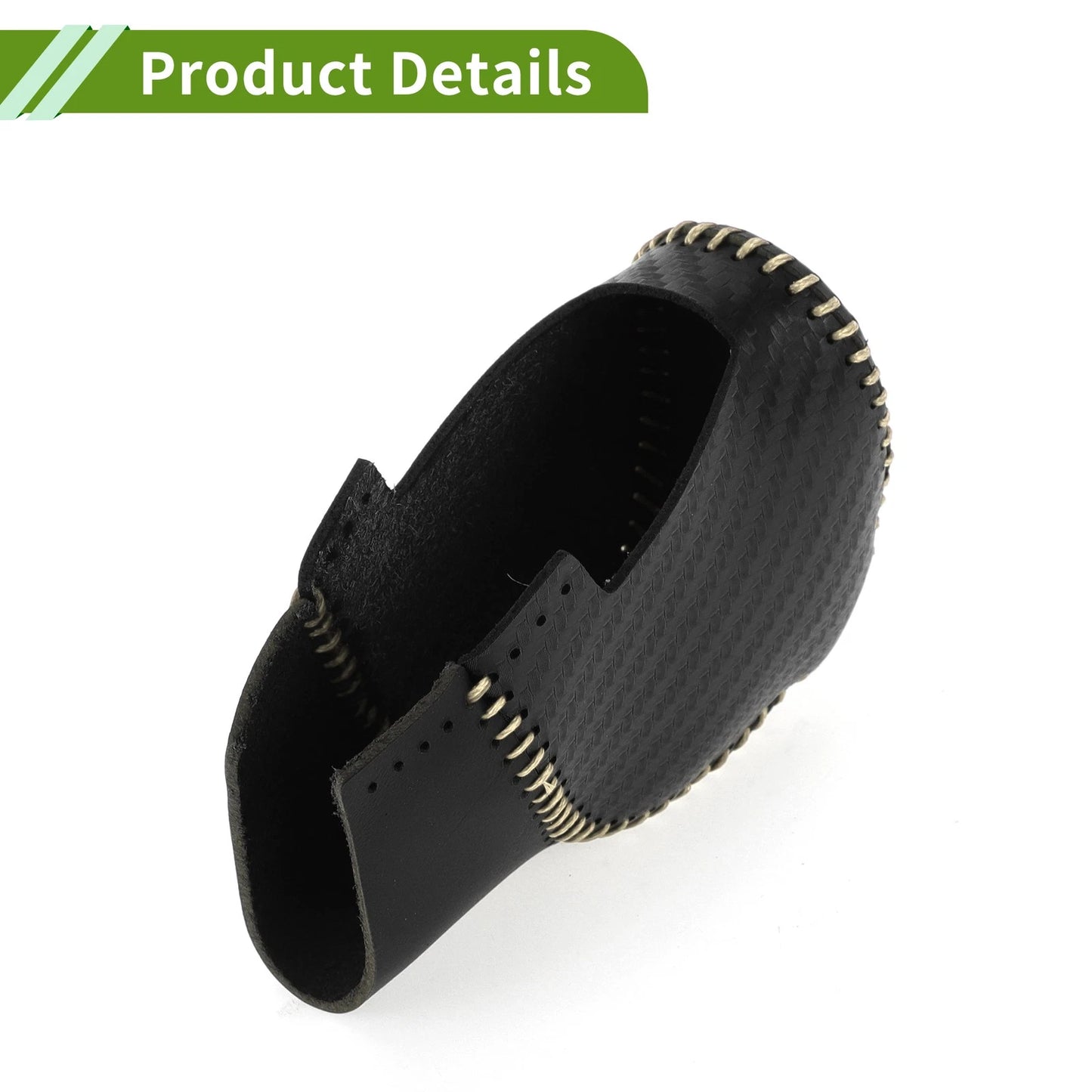 Black Carbon Fiber Gear Shift Knob Cover for Honda Civic (2022-2024)