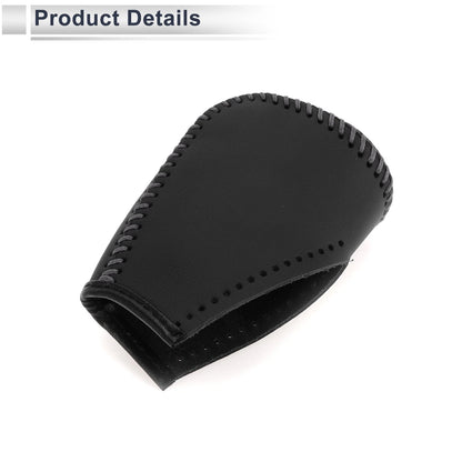 Black Grey Faux Leather Gear Shift Knob Cover for Toyota Corolla (2009-2013)