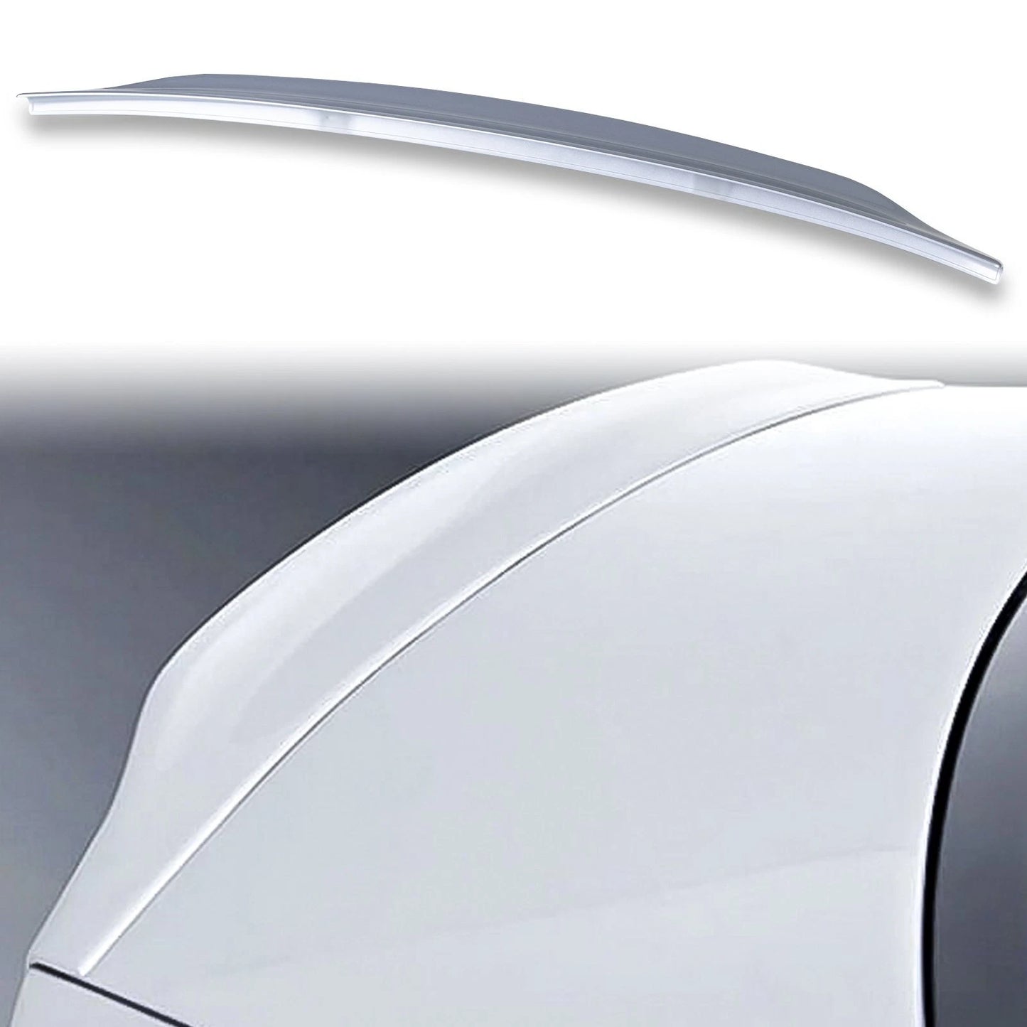 Rear Boot Spoiler for Audi A4 B8 (2008-2012) Florett Silver LZ7G