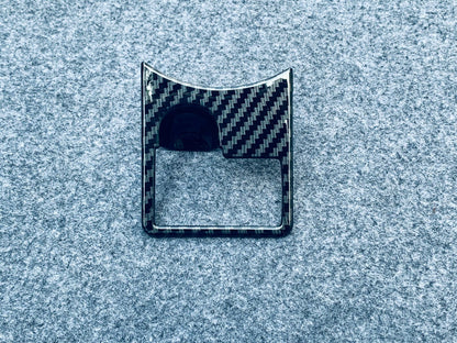 Carbon Fiber Park Brake Button Cover Trim for 2020-2022 Toyota Highlander