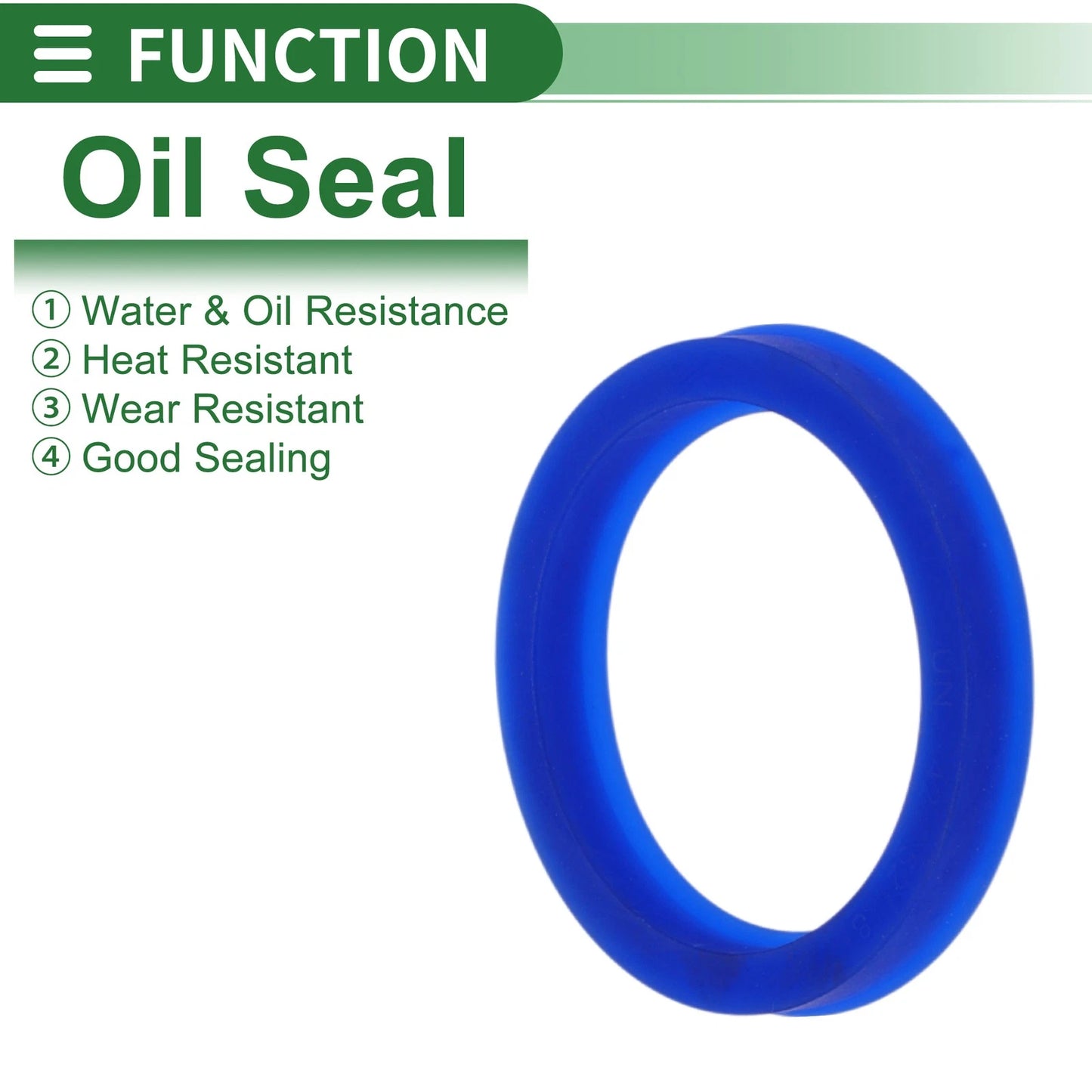Oil Seal Rotary Shaft Seal TPU 42x52x8mm High Pressure Blue 5 Pcs for Make Model